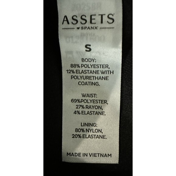 Assets Spanx Womens S 24X29 Leggings All Over Faux Leather Pull On Pencil Pants - Picture 4 of 4